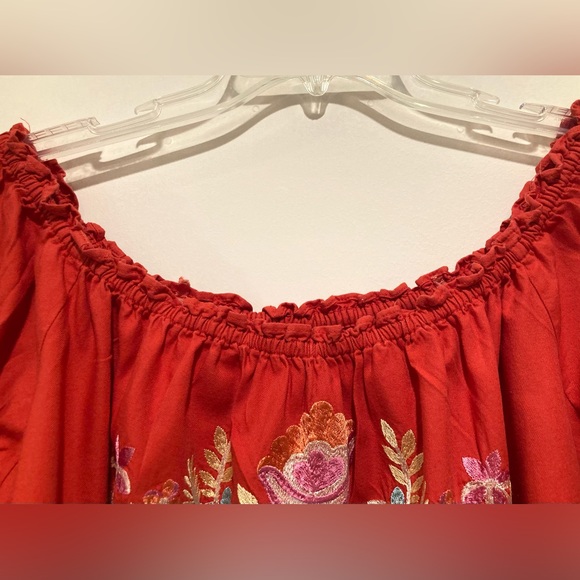 Free People Fleur Du Jour Mini Dress, Size L, Red - Picture 5 of 15